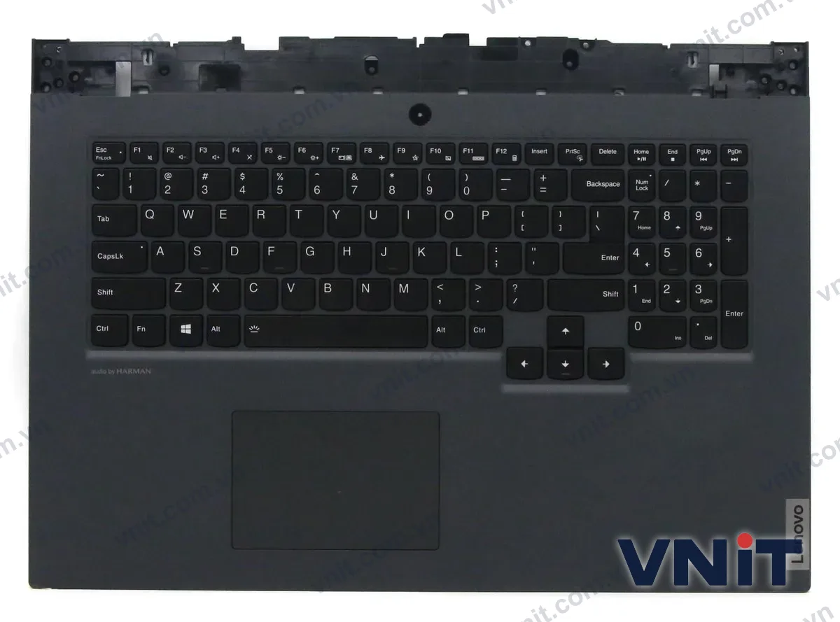 Bàn phím kèm bệ (palmrest) Laptop Lenovo Legion 5-17IMH05H, 5CB0Z21111 (Có đèn nền)