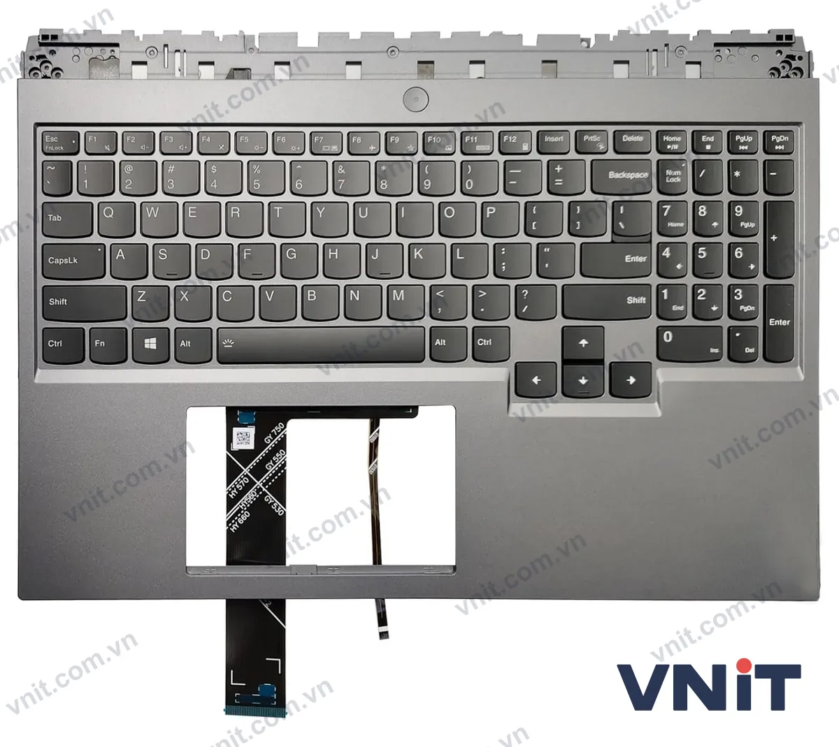 Bàn phím kèm bệ (palmrest) Laptop Lenovo Legion 5 Pro-16ACH6H, 5 Pro-16ITH6H (Có đèn nền)