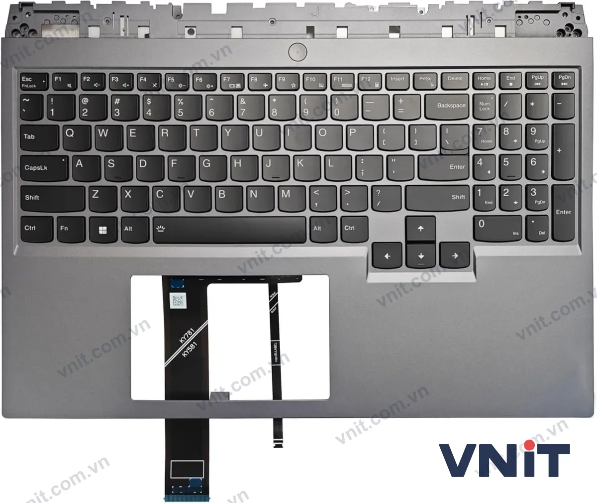 Bàn phím kèm bệ (palmrest) Laptop Lenovo Legion 5 Pro 16IAH7H, Legion 5 Pro 16ARH7H (Có đèn nền)