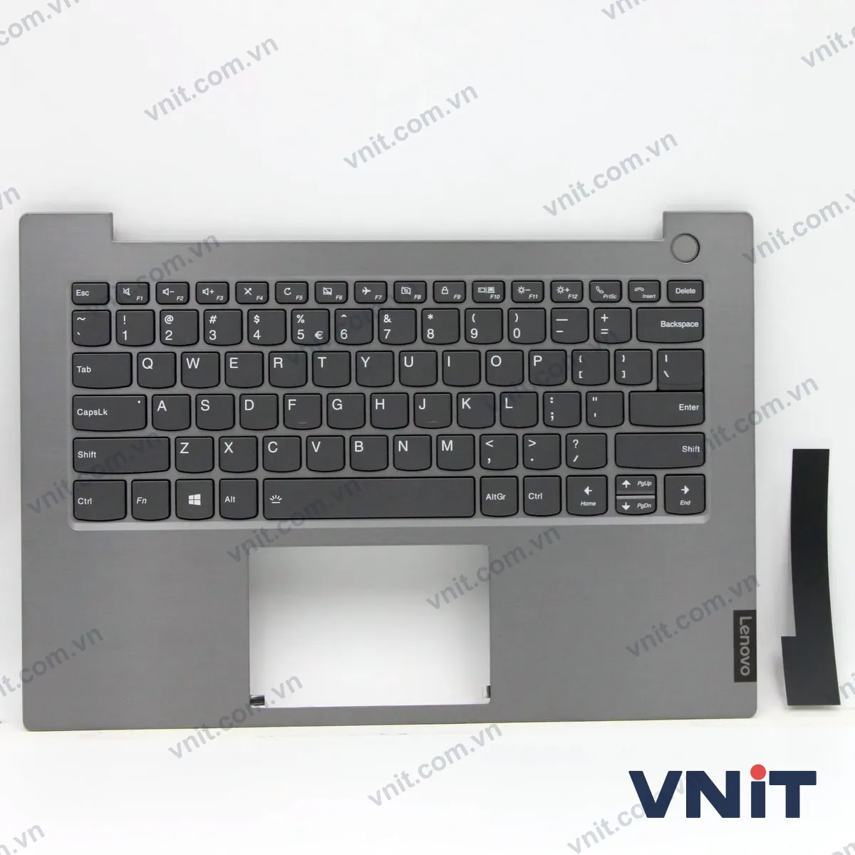 Bàn phím kèm bệ (palmrest) Laptop Lenovo ThinkBook 14-IML, Thinkbook 14-IIL (Có đèn nền) (Màu bạc)