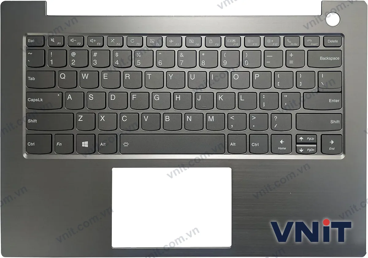 Bàn phím kèm bệ (palmrest) Laptop Lenovo ThinkBook 14-IML, ThinkBook 14-IIL (Có đèn nền) (Màu xám)