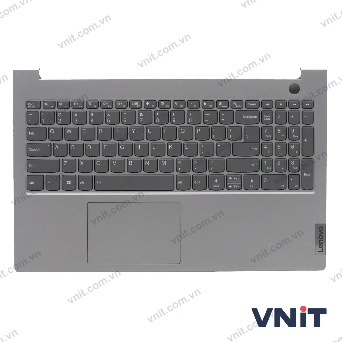 Bàn phím kèm bệ (palmrest) Laptop Lenovo ThinkBook 15 G2 ARE, 5CB1B34810, us (Có đèn nền) (Màu xám)