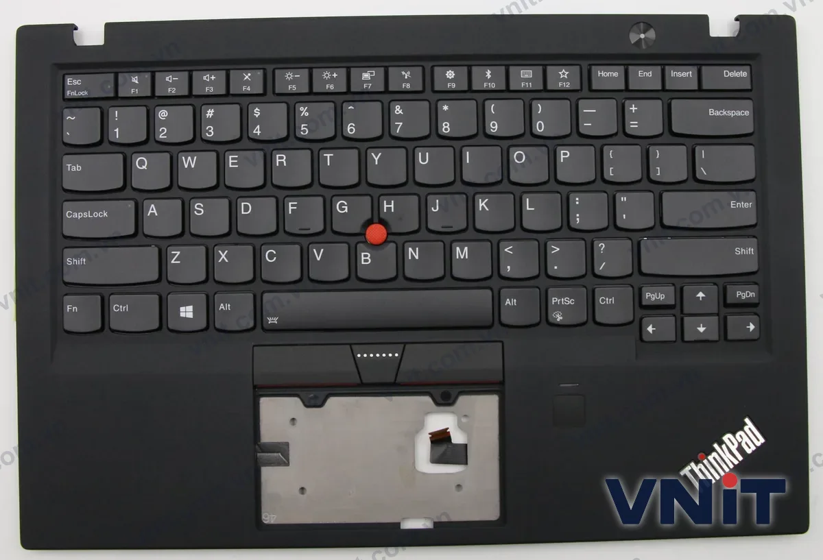 Bàn phím kèm bệ (palmrest) Laptop Lenovo thinkpad X1 Carbon 5th 2017, 01LX508 (Có đèn nền) (Màu đen)