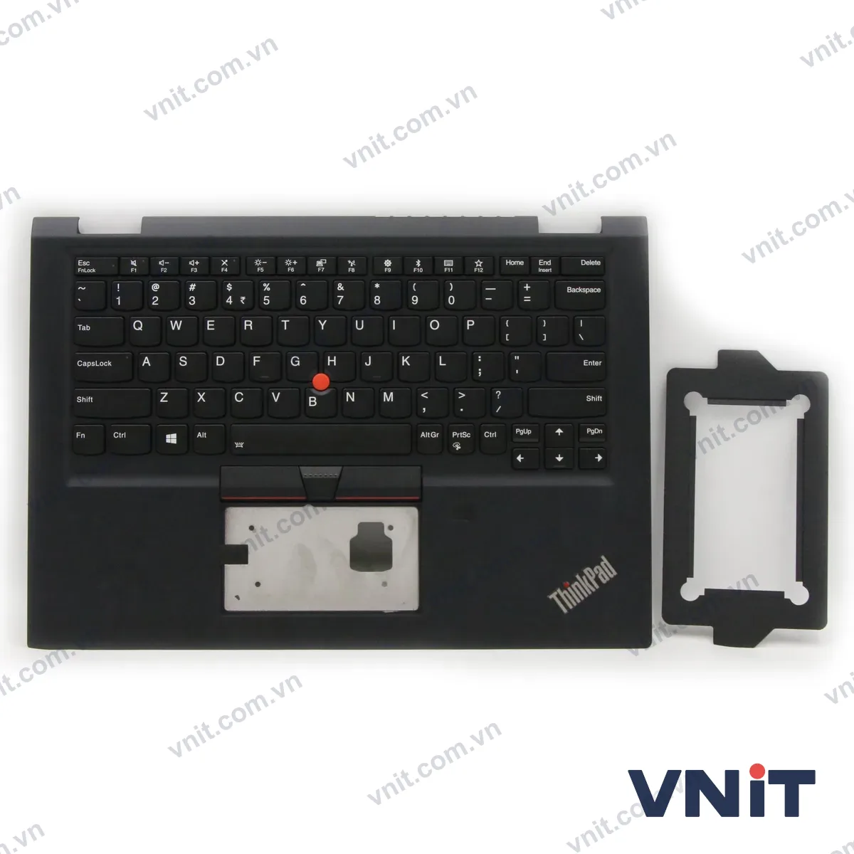 Bàn phím kèm bệ (palmrest) Laptop Lenovo ThinkPad X390 Yoga, fingerprint hole (Có đèn nền)