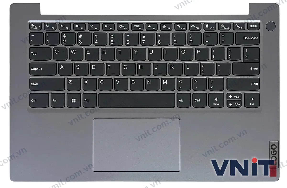 Bàn phím kèm bệ (palmrest) Laptop Lenovo V14 G4 AMN (Màu bạc)