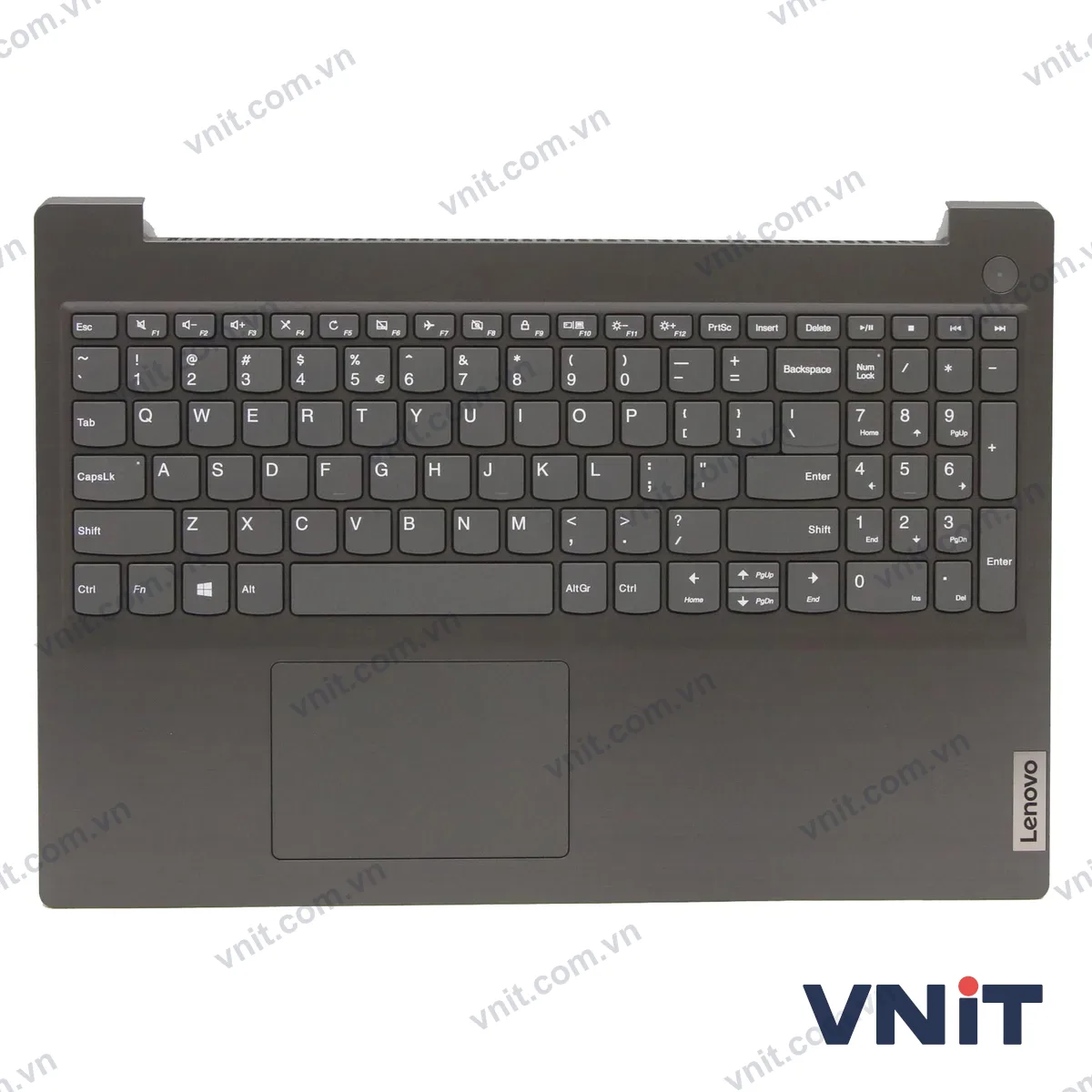 Bàn phím kèm bệ (palmrest) Laptop Lenovo V15 G1 IML, 5CB1C17468 (Màu xám)