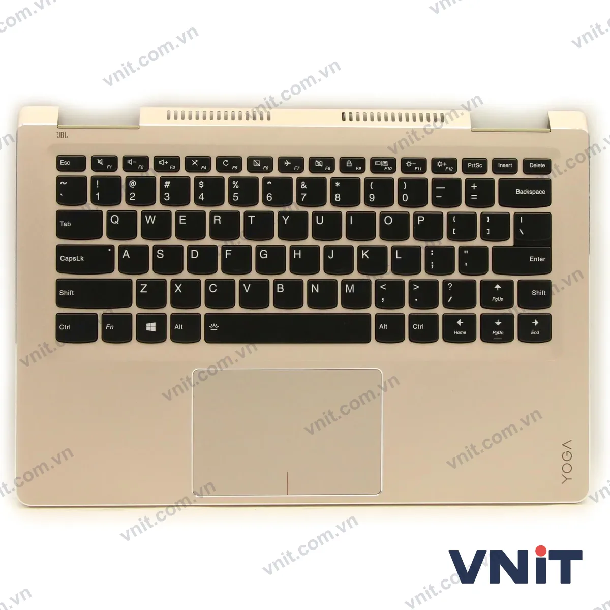 Bàn phím kèm bệ (palmrest) Laptop Lenovo yoga 710-14IKB, 5CB0M72915, coppery (Có đèn nền)