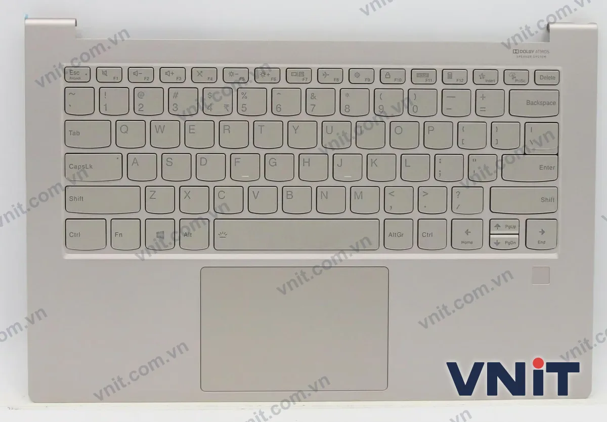 Bàn phím kèm bệ (palmrest) Laptop Lenovo yoga 9 14ITL05, 5CB0Z69738, little (Có đèn nền) (Màu vàng)