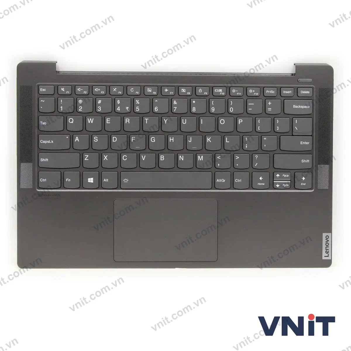 Bàn phím kèm bệ (palmrest) Laptop Lenovo yoga S740-14IIL, 5CB0U44090, metal (Có đèn nền) (Màu xám)