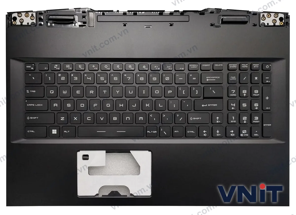 Bàn phím kèm bệ (palmrest) Laptop MSI GP76, GE76, Raider 10UE, 10UG, 10UH, 11UH, 11UE, 11UG, RGB (Có đèn nền)