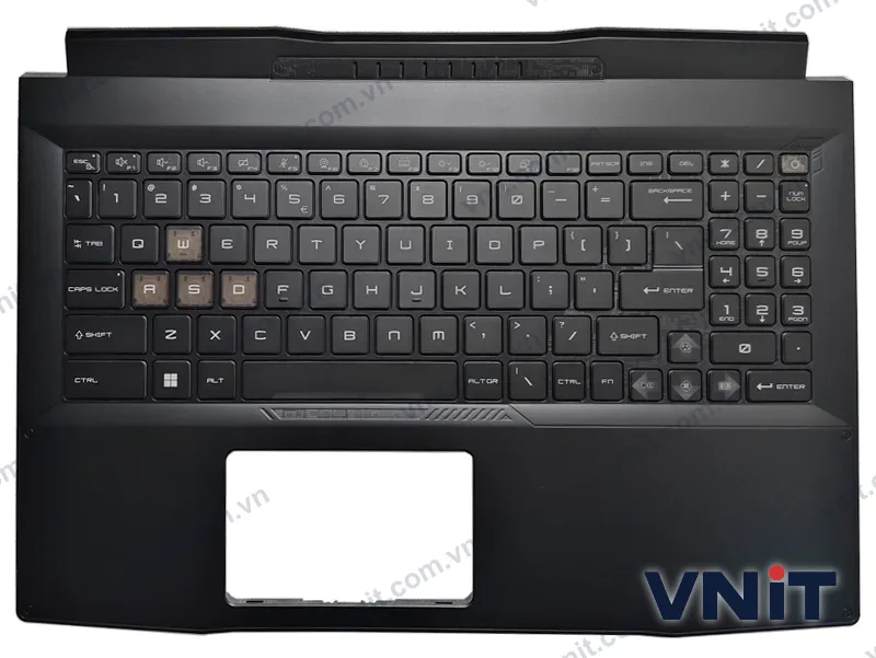 Bàn phím kèm bệ (palmrest) Laptop MSI Katana 15, MS-1585 (Có đèn nền)