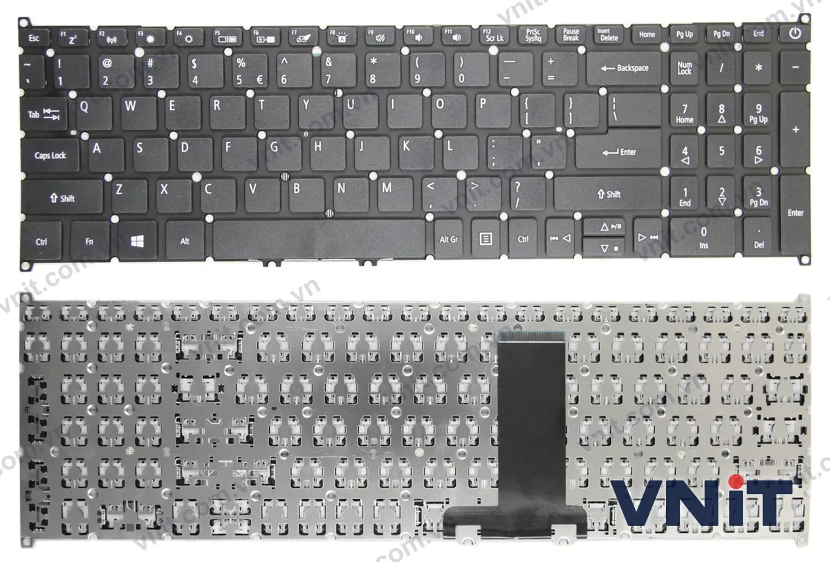 Bàn phím Laptop Acer A517-52, A517-52G, A317-53, N20C6 (Màu đen)