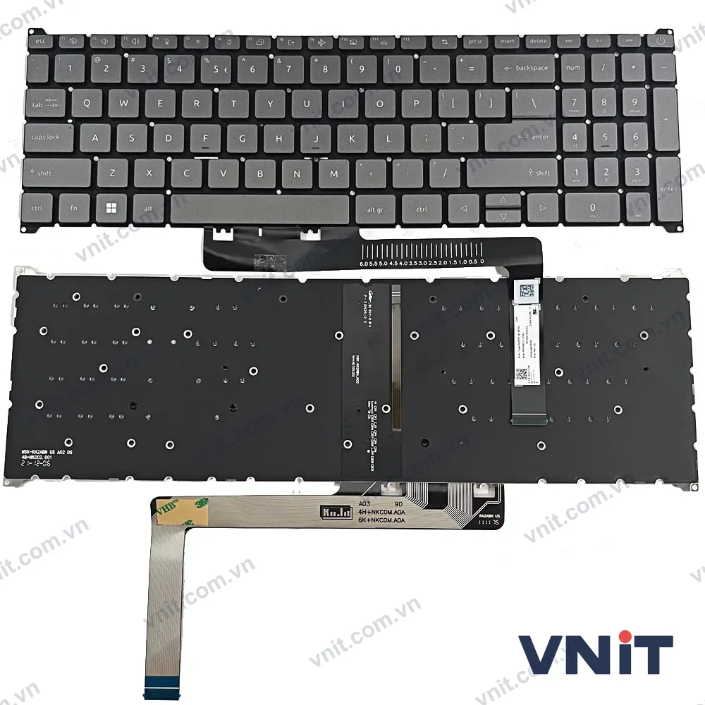 Bàn phím Laptop Acer Aspire 3 A317-54, A317-54G, A317-55P, N23H5 (Có đèn nền) (Màu xám)