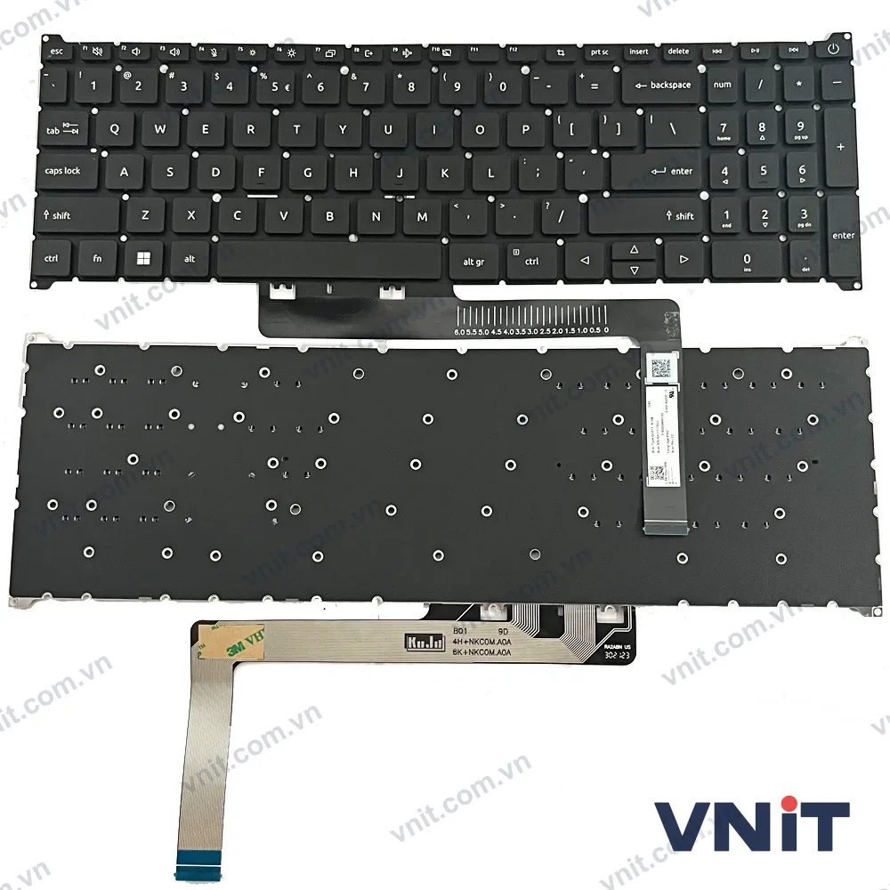 Bàn phím Laptop Acer Aspire 5 A517-53, A517-53G-799E, A517-53G, A517-58M, A517-58GM (Màu đen)