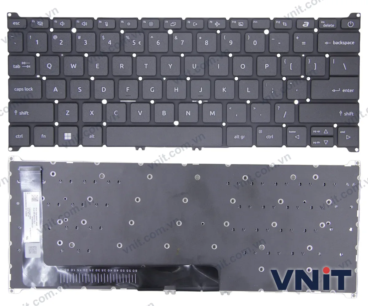 Bàn phím Laptop Acer Aspire A314-23M, A314-23P, A314-36M, A314-36P, A514-55G, A514-56P (Màu đen)