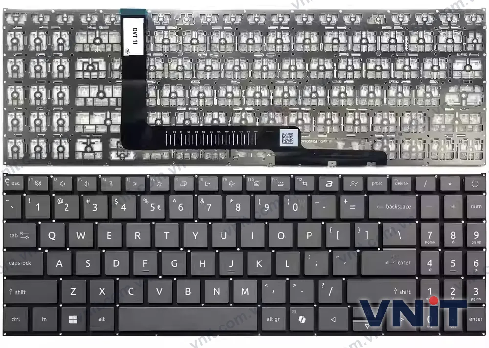 Bàn phím Laptop Acer Aspire Go 15 AG15-43P, AG15-44P, AG15-72P, Aspire Go 16 AG16-71P, AG16-71PT (Màu xám)