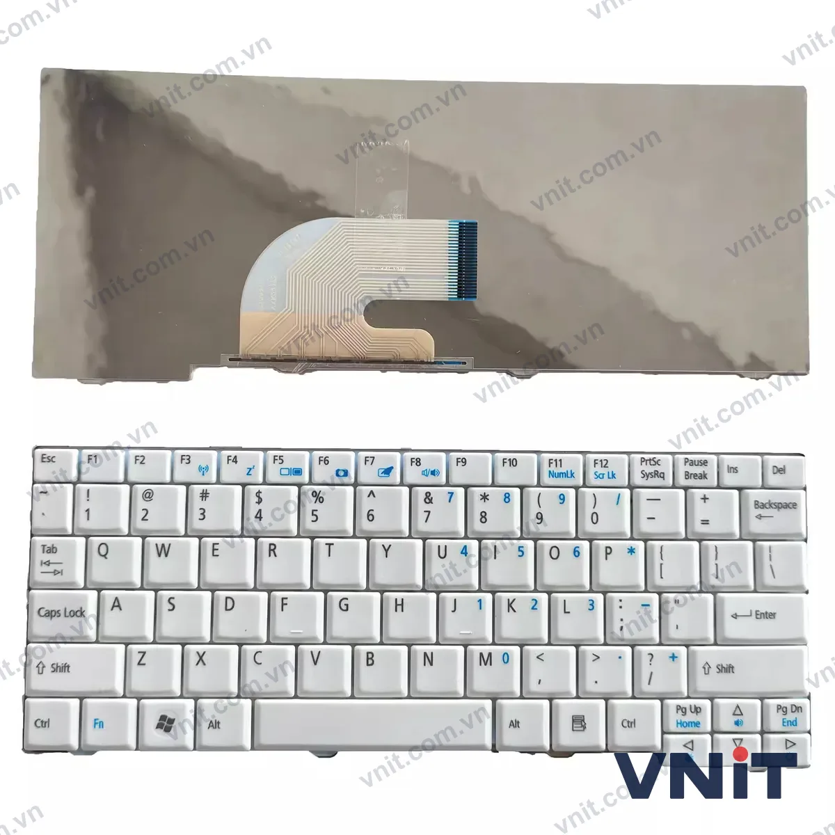 Bàn phím Laptop Acer Aspire one A110 A150 D150 D250 ZA8 ZG8 ZG5 (Màu trắng)