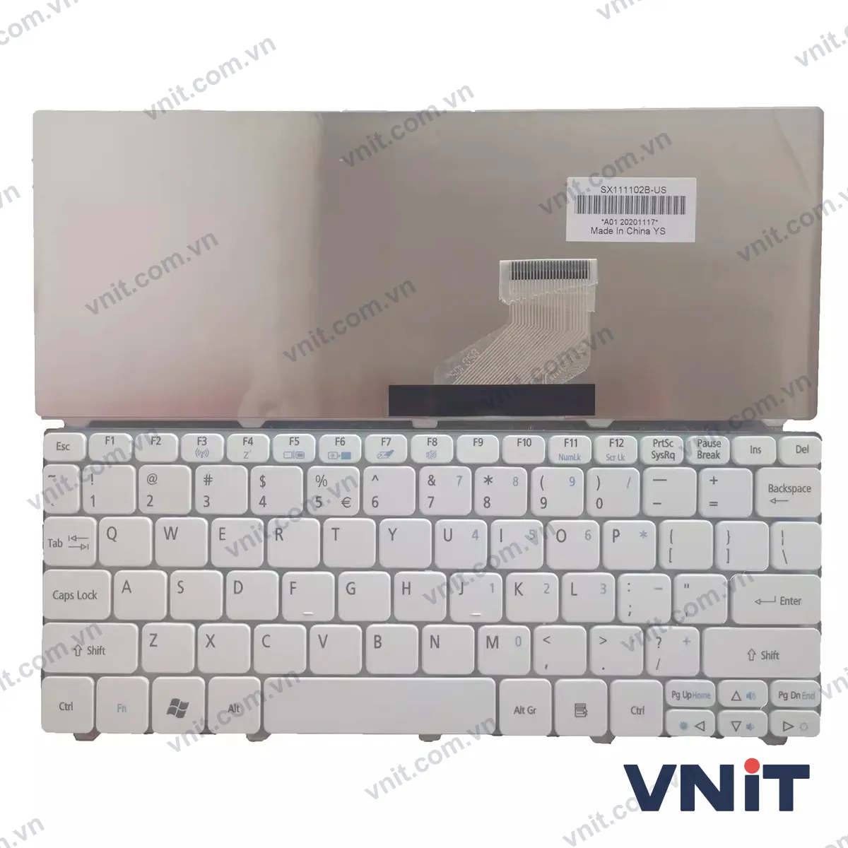 Bàn phím Laptop Acer Aspire One D255 D255E D257 D260 D270 D271 (Màu trắng)