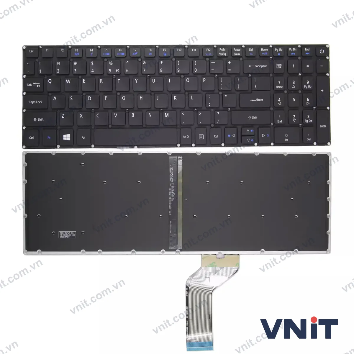 Bàn phím Laptop Acer EXTENSA 2511 2520 P257-M P259 A515-51 A315-51 A615-51 (Có đèn nền)