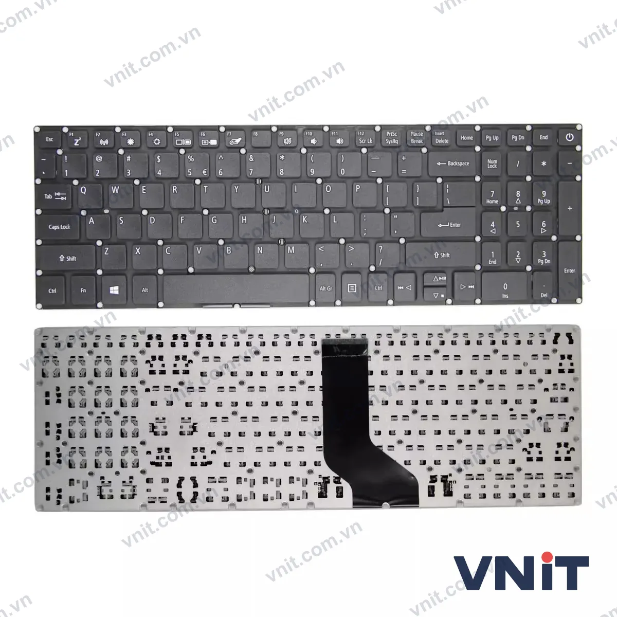 Bàn phím Laptop Acer EXTENSA 2511 2520 P257-M P259 A515-51 A315-51 A615-51 word (Màu trắng)