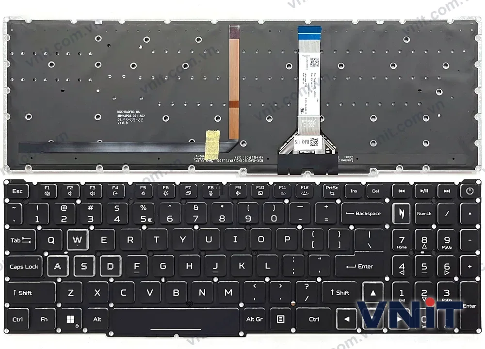 Bàn phím Laptop Acer Nitro 16 AN16-61 AN16-73 4-Zone RGB (Có đèn nền)