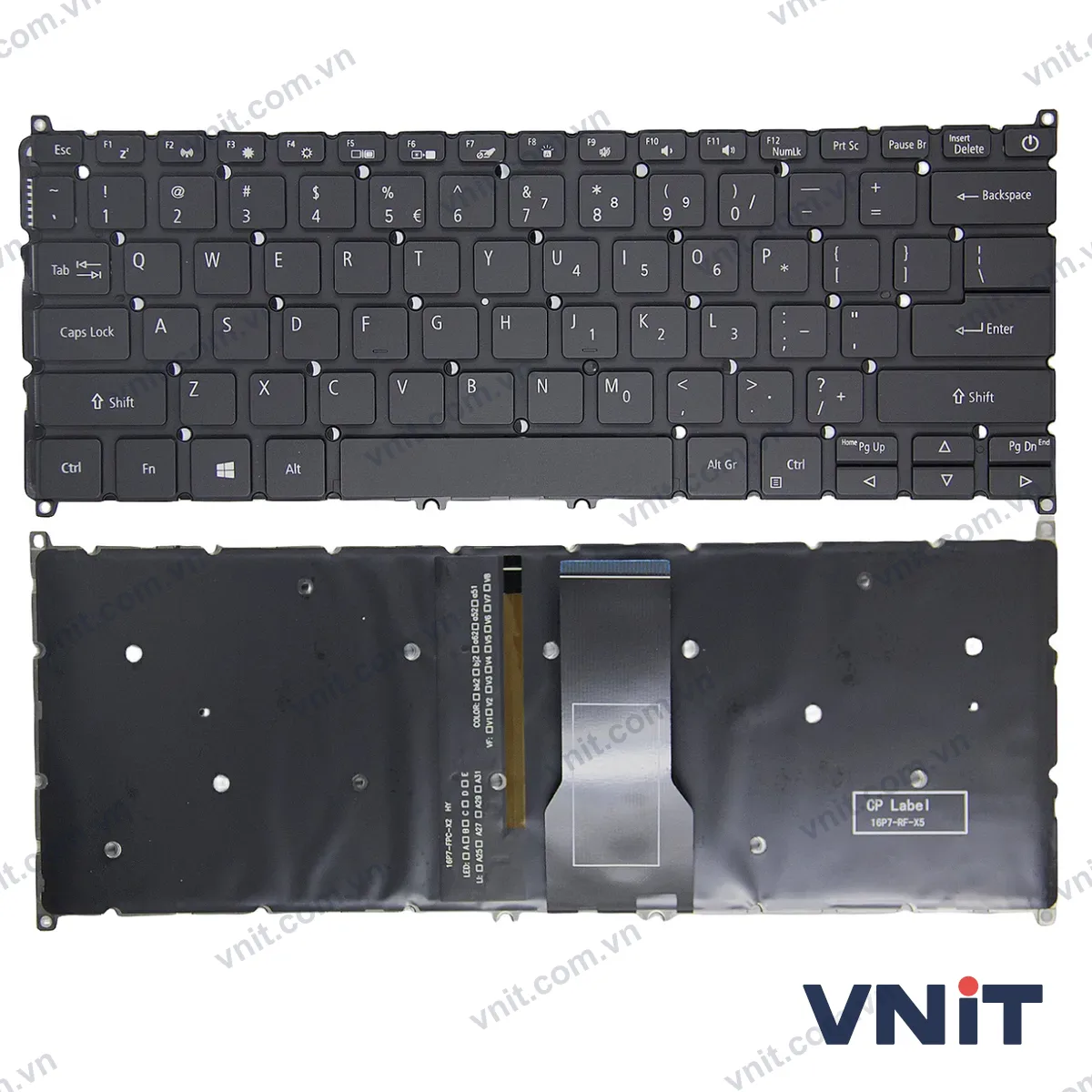 Bàn phím Laptop Acer S40-53, S40-55, A314-35-C3GV, N20C4, N20H2, N20H3, power (Có đèn nền) (Màu đen)