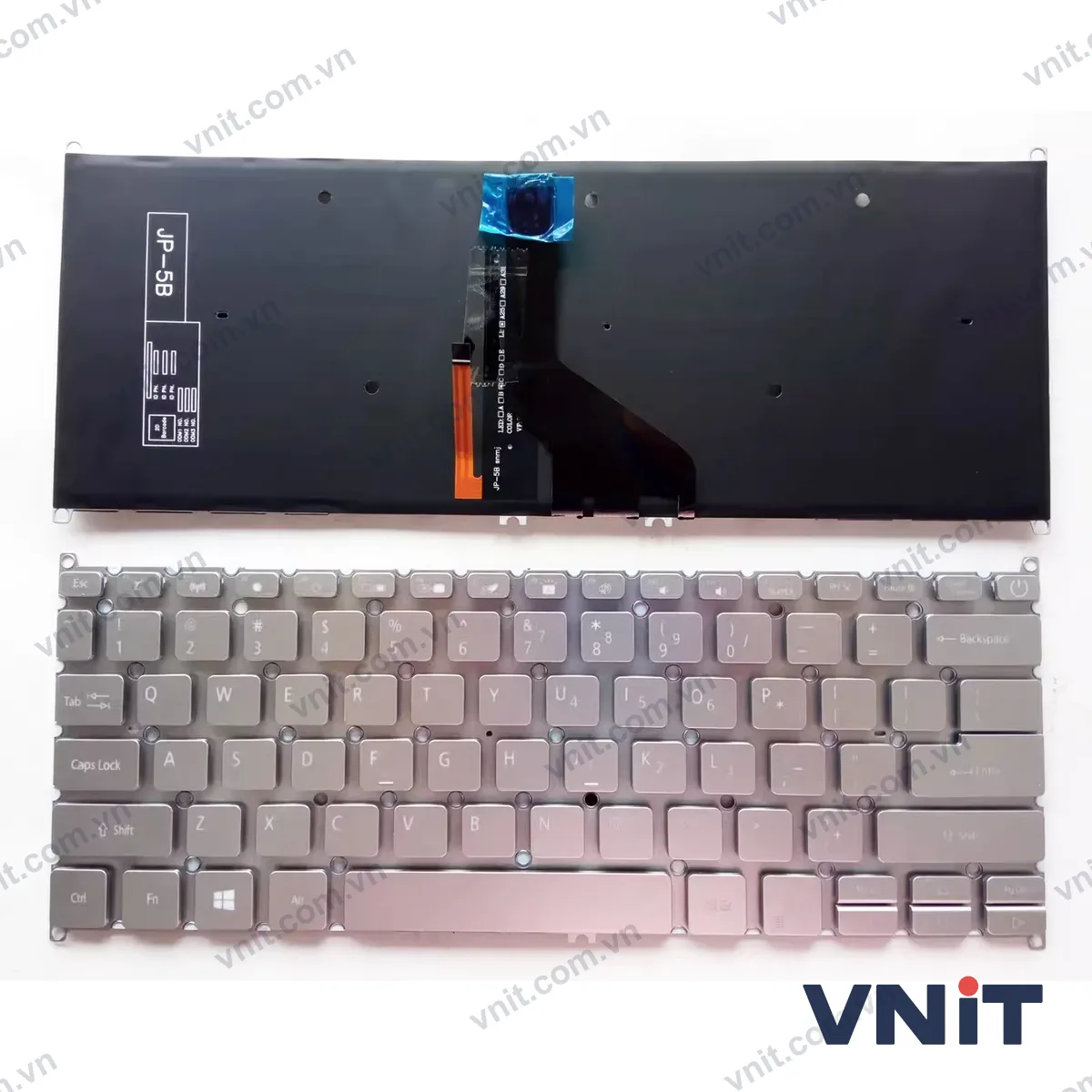 Bàn phím Laptop Acer Swift 5 SF514-51T SF514-52T N17W3 SF514-54GT power (Có đèn nền) (Màu bạc)