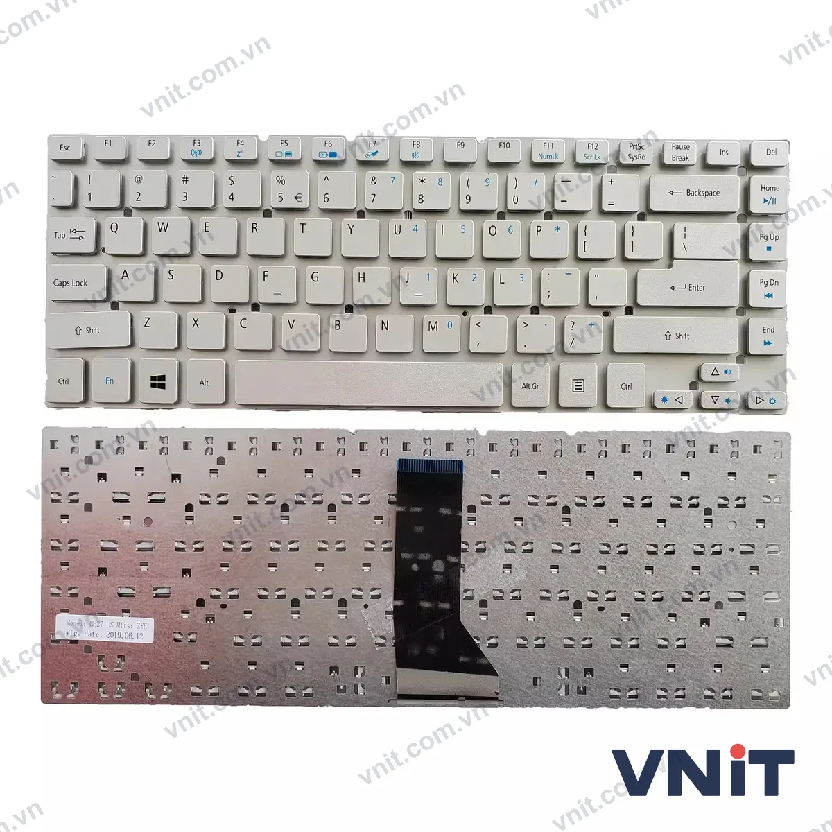 Bàn phím Laptop Acer TravelMate P245-MG TMP245-MG MP245-MPG P245-M (Màu trắng)