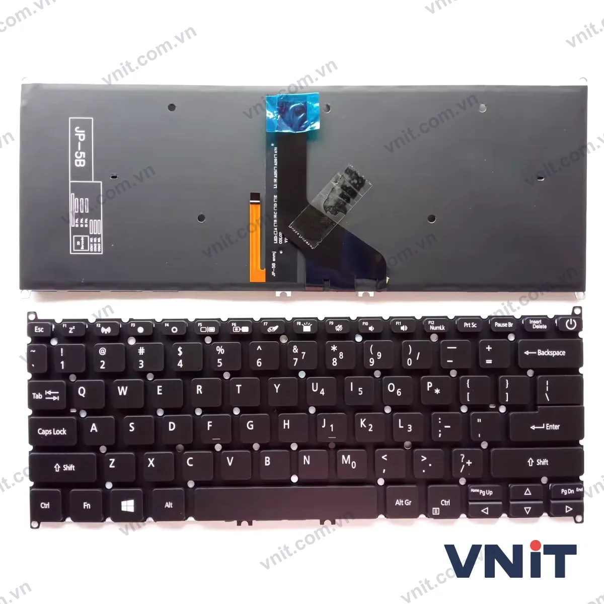 Bàn phím Laptop Acer TravelMate TMX45-51, TMP414-51G, P614, N20H4, N18P6, power (Có đèn nền) (Màu đen)