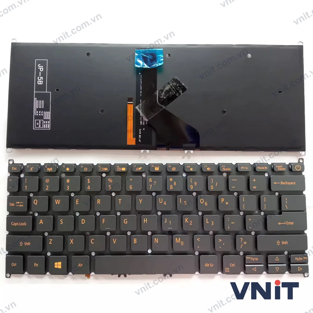 Bàn phím Laptop Acer TravelMate TMX45-51, TMP414-51G, P614, N20H4, N18P6, power (Có đèn nền) (Màu vàng)