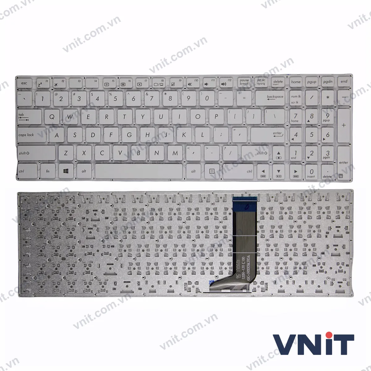 Bàn phím Laptop Asus A556U K556U X556U F556U FL5900UB X756U R558U VM591 (Màu trắng)