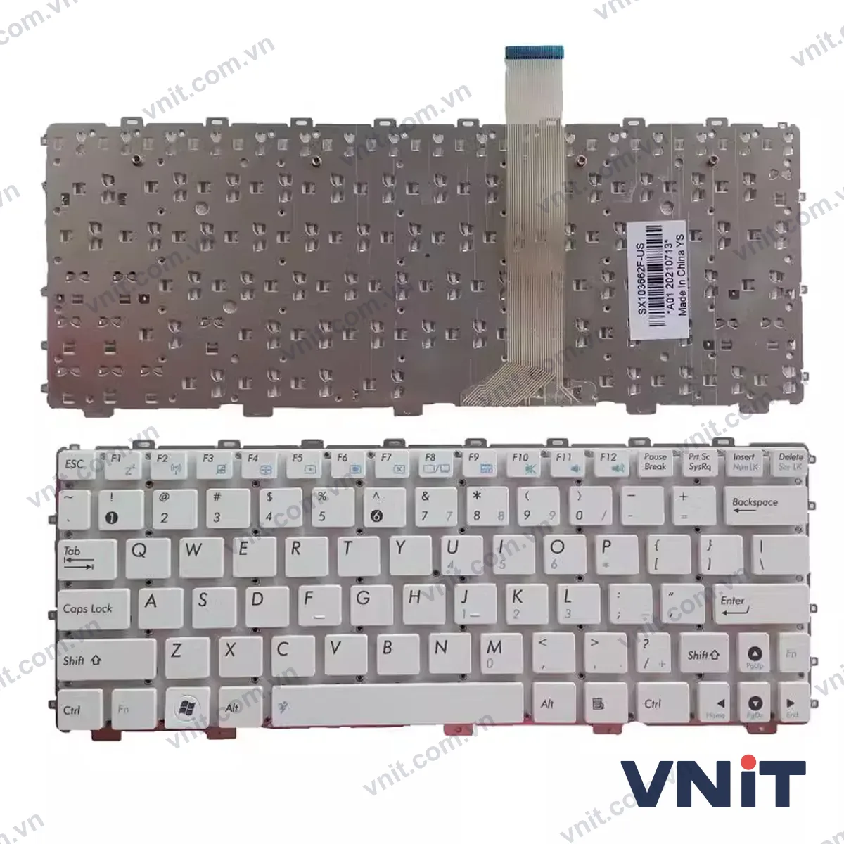 Bàn phím Laptop Asus Eee PC 1011PX 1015 X101 X101CH X101H TF101G 1025C (Màu trắng)