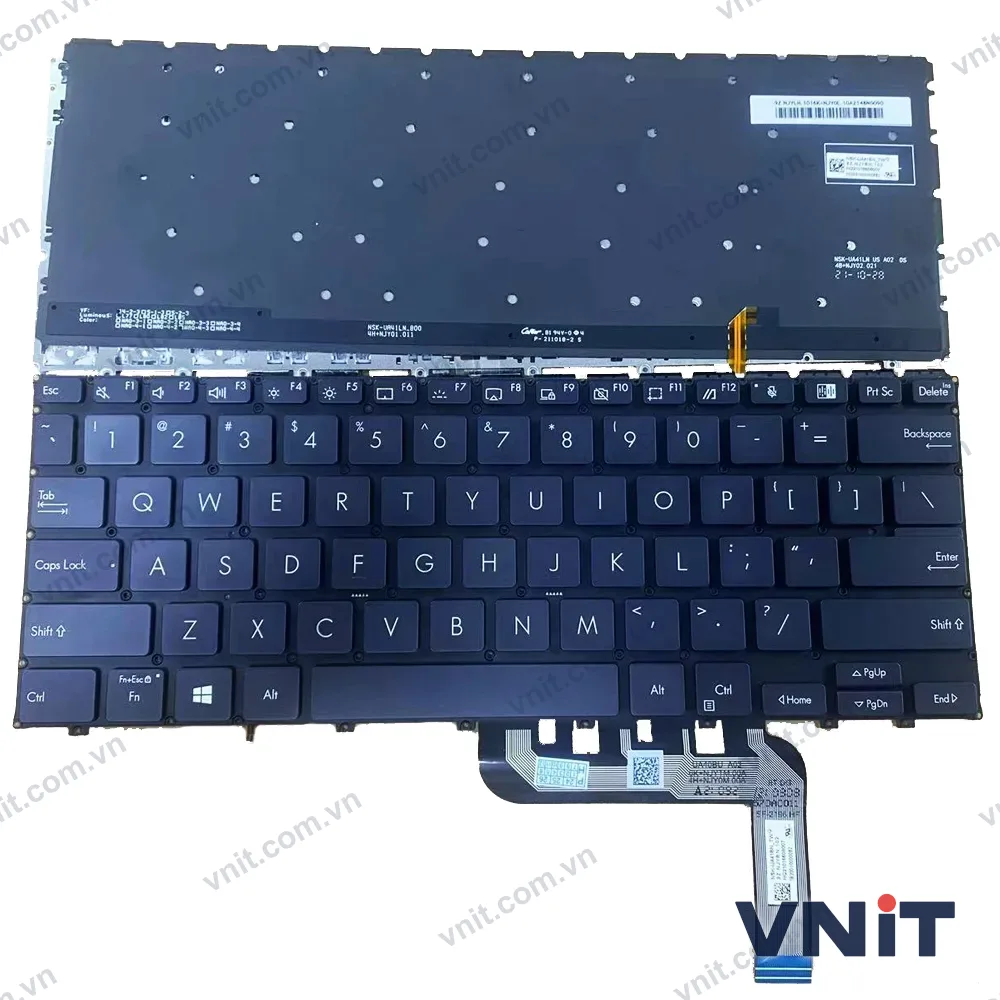 Bàn phím Laptop Asus ExpertBook B3402, B3408, P3450, PX475, BW470 (Có đèn nền) (Màu đen)