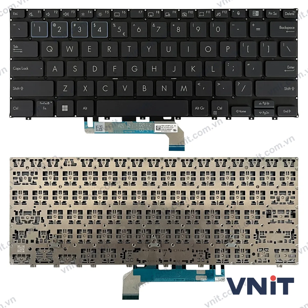 Bàn phím Laptop Asus ExpertBook P3350c5, P3350CB (Màu đen)