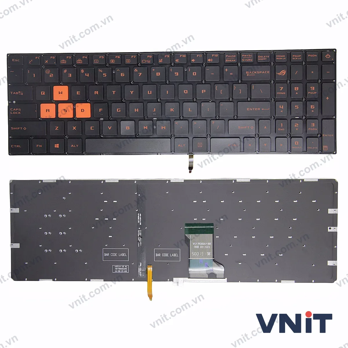 Bàn phím Laptop Asus GL502 GL702 S5VS S7VT FX502 FX60VM ZX60V G502VM orange (Có đèn nền)