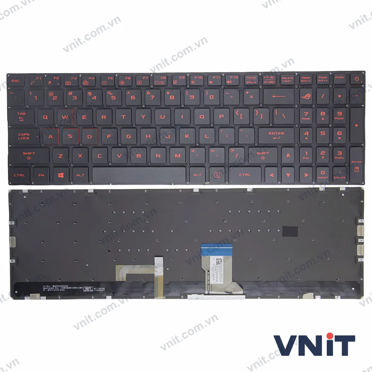 Bàn phím Laptop Asus GL502 GL702 S5VS S7VT FX502 FX60VM ZX60V G502VM RGB (Có đèn nền) (Màu đỏ)