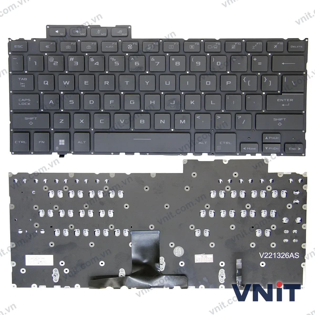Bàn phím Laptop Asus GV302 2023, GV302XV, GV302XU (Có đèn nền) (Màu đen)