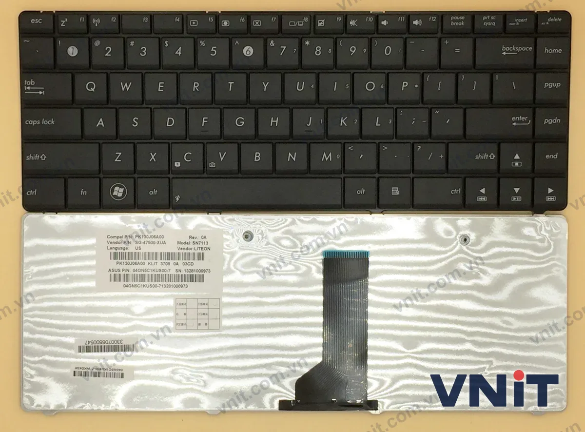Bàn phím Laptop Asus K43 X42 X43 X44 A42 K42 U31 UL80 U35 U45 A83 2-screws