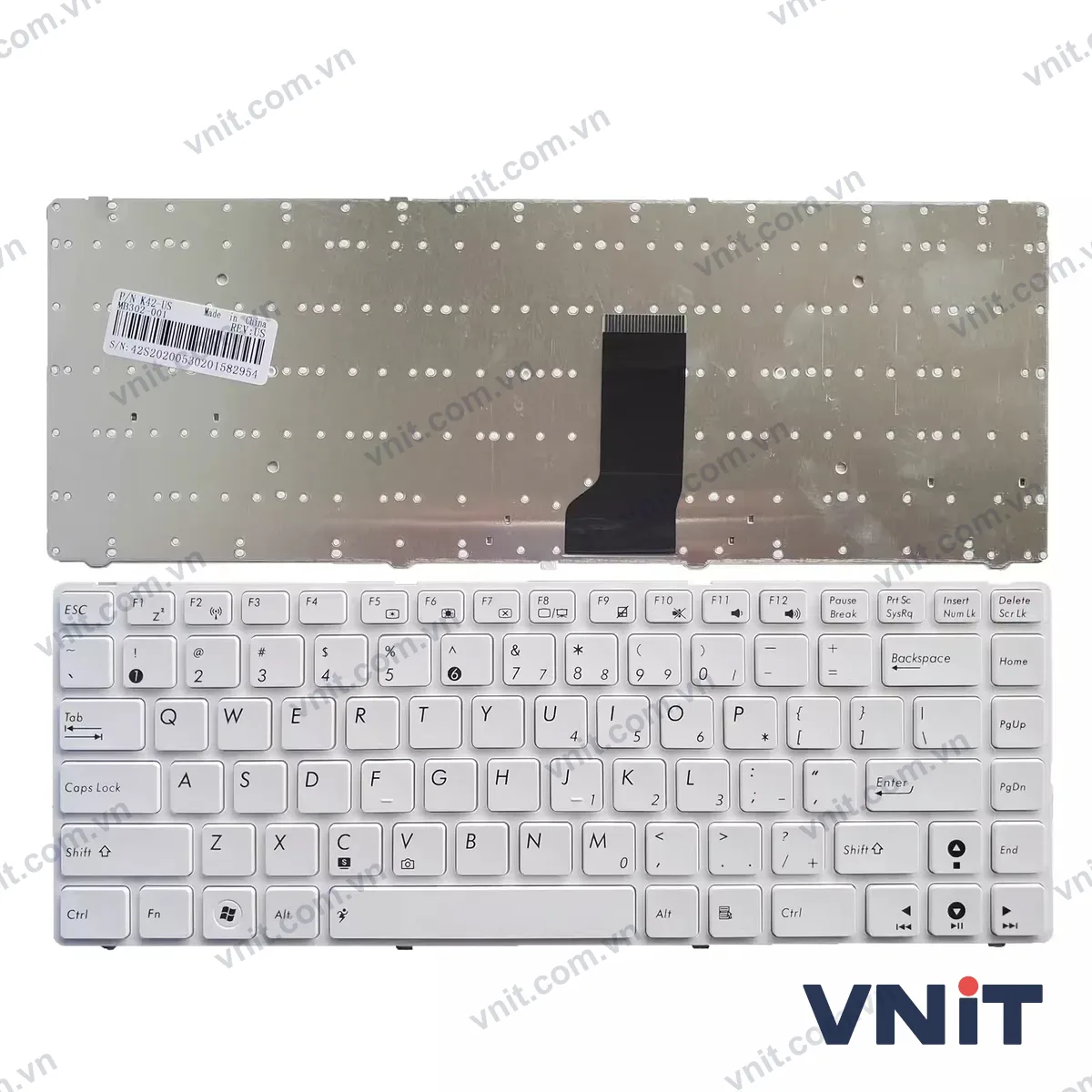 Bàn phím Laptop Asus N43 K43 X42 X43 X44 A42 K42 U31 UL80 U35 U45 A83 P43 OEM (Màu trắng)