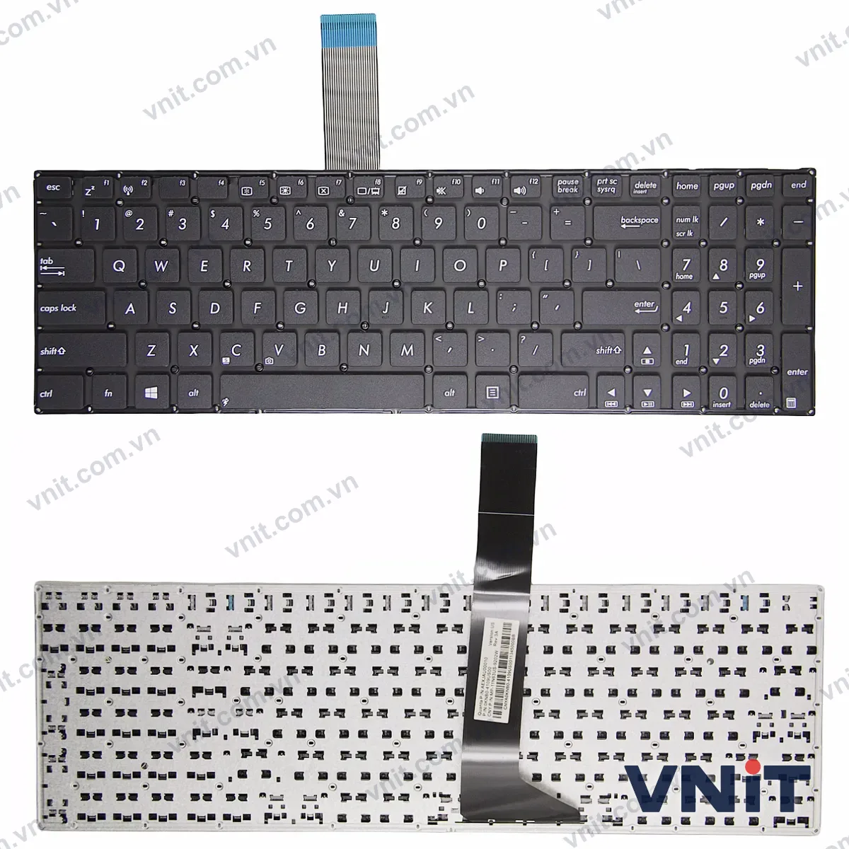 Bàn phím Laptop Asus P550 PRO500 PU550 W50 W508 VM580 W518 (Màu đen)