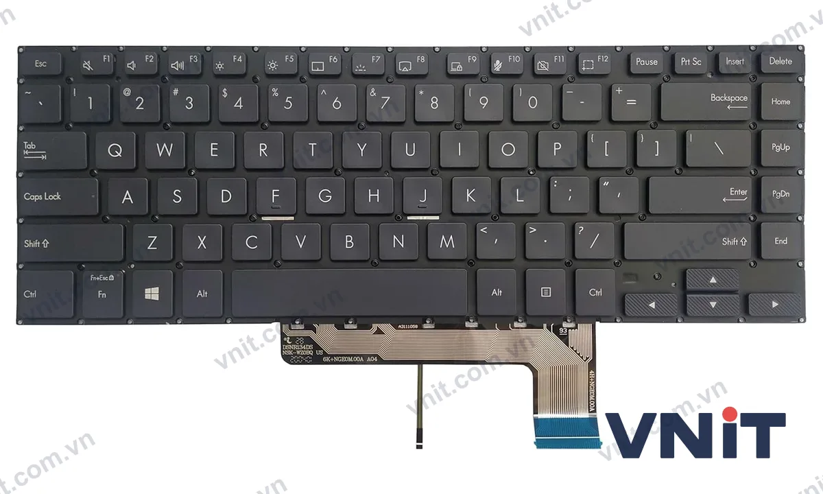 Bàn phím Laptop Asus ProArt Q17 StudioBook S H700GVA W700TA (Có đèn nền) (Màu xám)