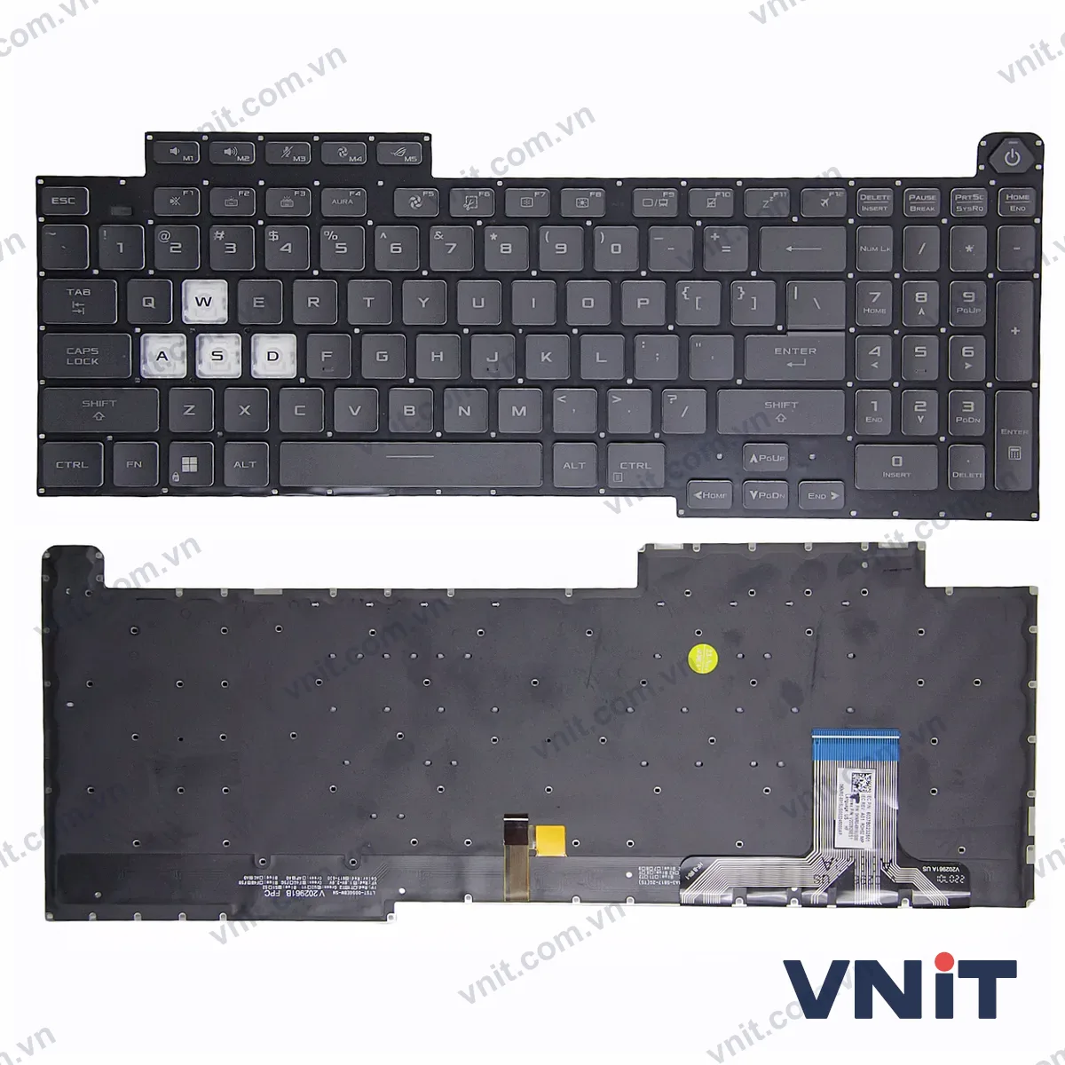 Bàn phím Laptop Asus PX713IC, PX713IH, PX713IM, PX713IR, PX713QC, PX713QE, 7-color 16pin (Có đèn nền)