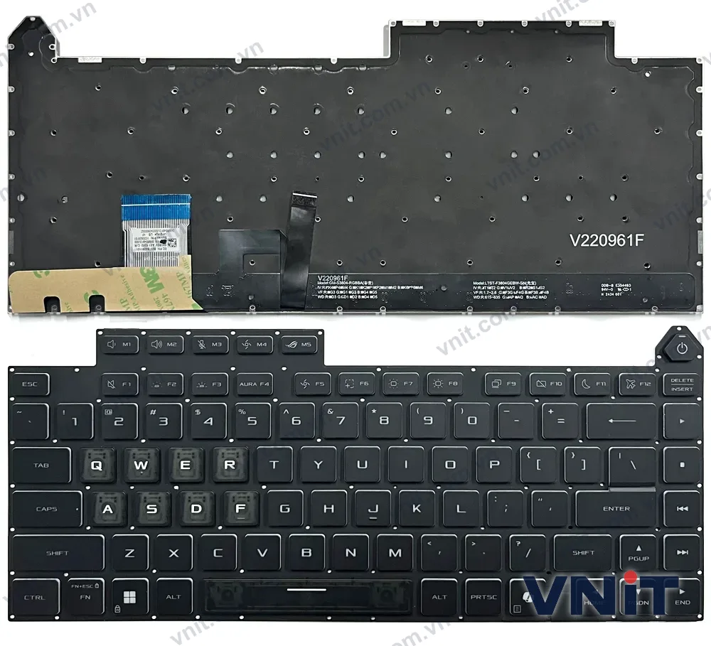 Bàn phím Laptop Asus ROG Strix Scar 16 G635LR, G615, G635, 2025 (Có đèn nền)