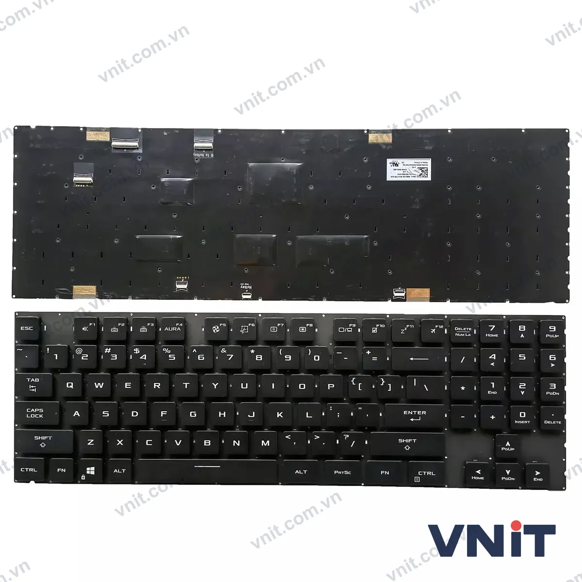 Bàn phím Laptop Asus ROG Strix Scar 17 G733Q G733QM G733QR G733QS G733QSA per-key RGB (Có đèn nền)