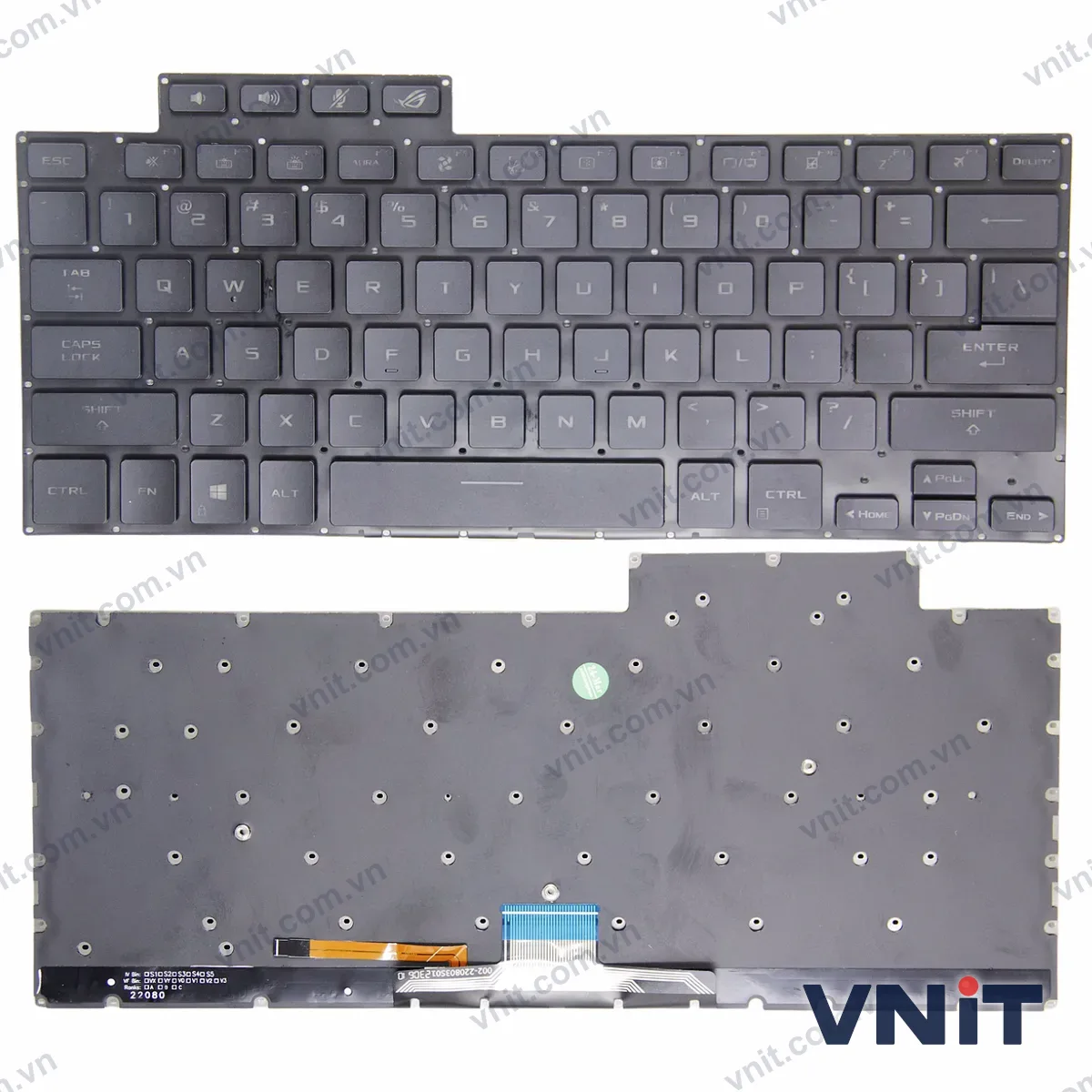 Bàn phím Laptop Asus ROG Zephyrus M16 GU603ZE GU603ZM GU603ZW (Có đèn nền) (Màu đen)