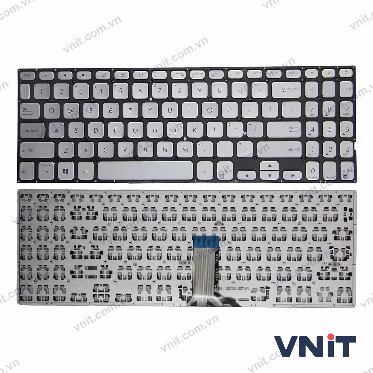Bàn phím Laptop Asus S15 S5300U S5300UN X530 K530 S5300F (Màu bạc)