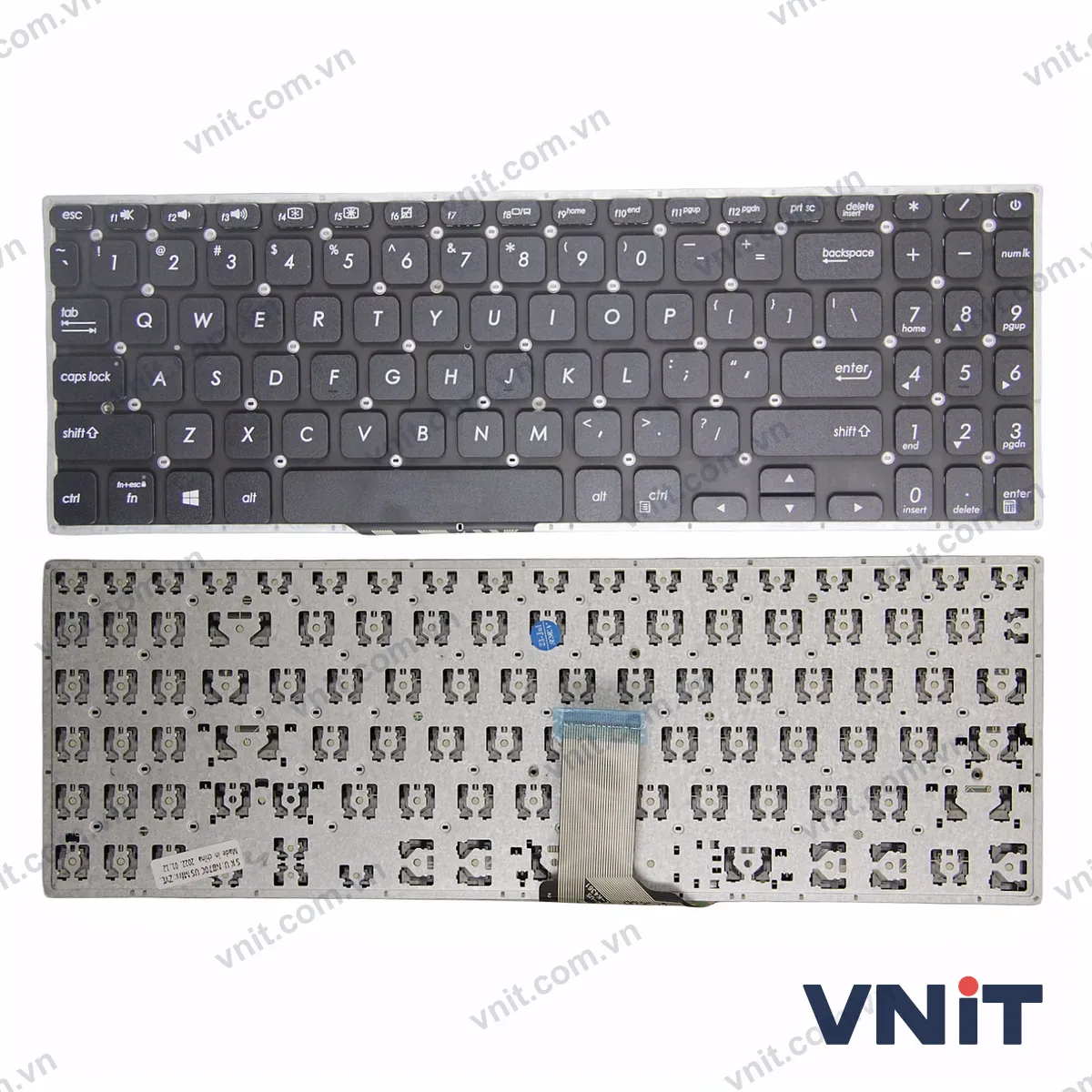 Bàn phím Laptop Asus S15 S5300U S5300UN X530 K530 S5300F OEM (Màu đen)