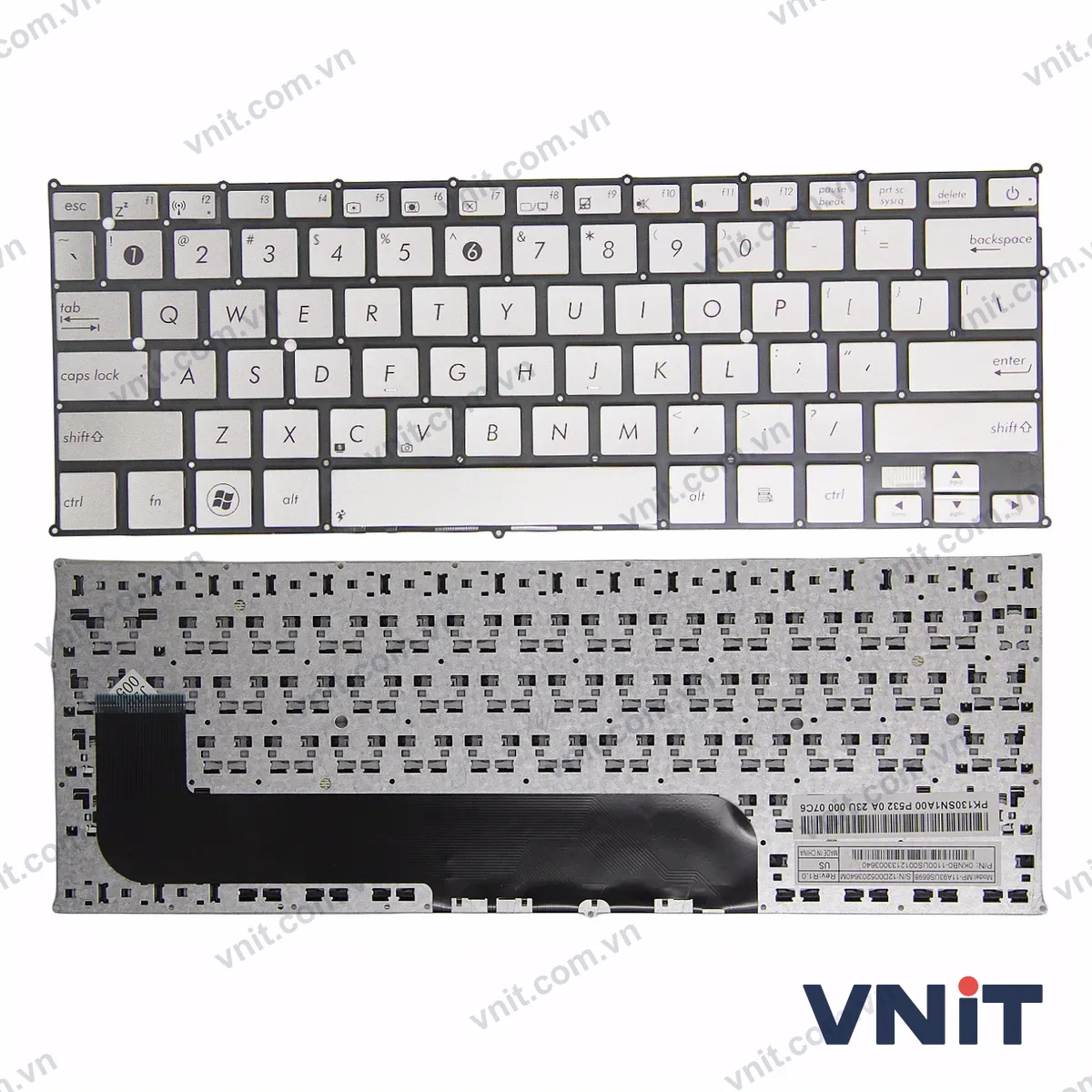Bàn phím Laptop Asus UX21 (Màu bạc)