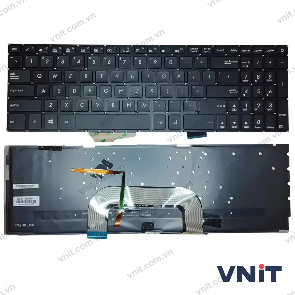 Bàn phím Laptop Asus VivoBook 17 A705 A705U, X705 X705M X705N X705U, VivoBook Pro 17 N705 N705F N705U (Có đèn nền)
