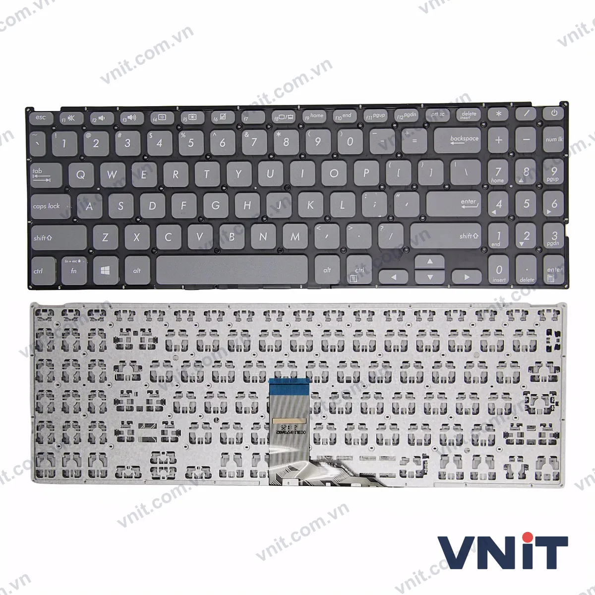 Bàn phím Laptop Asus VivoBook A512 K512 P1504 R564 (Màu xám)